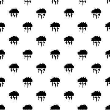 Atmospheric electricity pattern seamless Stockillustratie