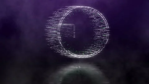 Atmospheric Glitchy Countdown With Reflection Stock After Effects