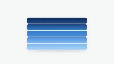 Atmospheric Layers Icon with Stacking Blue Gradients and Glowing Altitude M.. Видео 346202388