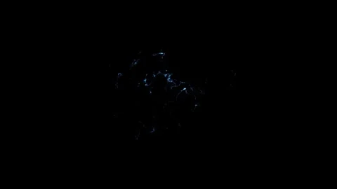 Atmospheric Lightning Ambient Storm Cloud Bloom VFX Overlay On Black Screen Stock Footage 339080766