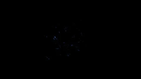 Atmospheric Lightning Storm Cloud Glow Compositing Element Against Black Stock Footage 338097154