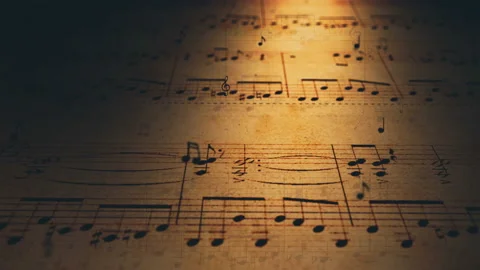 vintage sheet music wallpaper