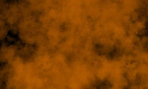 Atmospheric Orange Mist Overlay Background With Smoke Texture Style Stock Photos