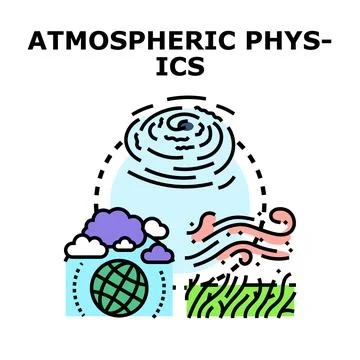Atmospheric physics science explaining earth's climate Stock Illustration