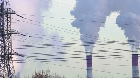 Atmospheric pollution electricity generation Stock-Footage 104651356
