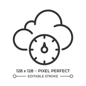 Atmospheric pressure linear icon Stock Illustration