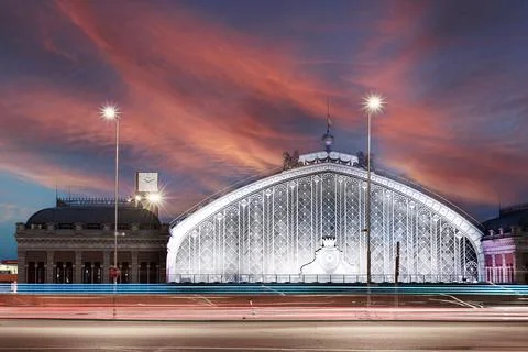 Atocha Night 스톡 사진
