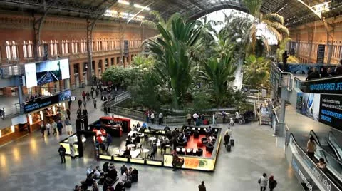 Atocha timelapse side2 Stock Footage 8914496