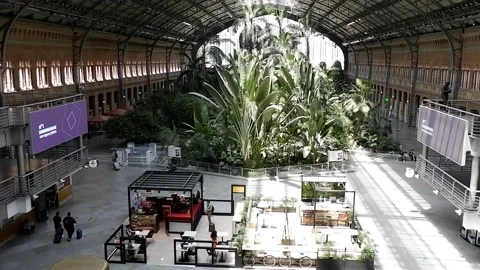 Atocha train station Stock Footage 140755881