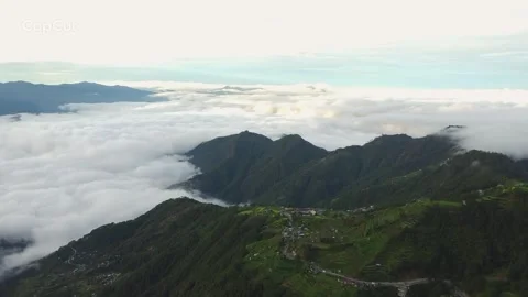 Atok’s Cloudy Haven A Glimpse of Heaven on Earth  Stock Footage 341979378