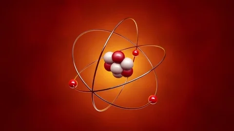 Atom. 3D animation Stock Footage 74117518