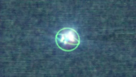 Atom in abstract background Stock Illustration