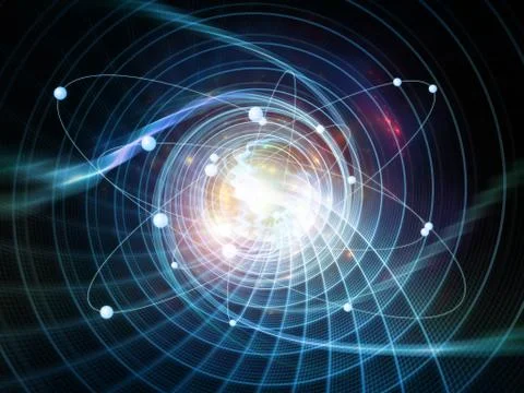 Atom Abstraction Stock Illustration