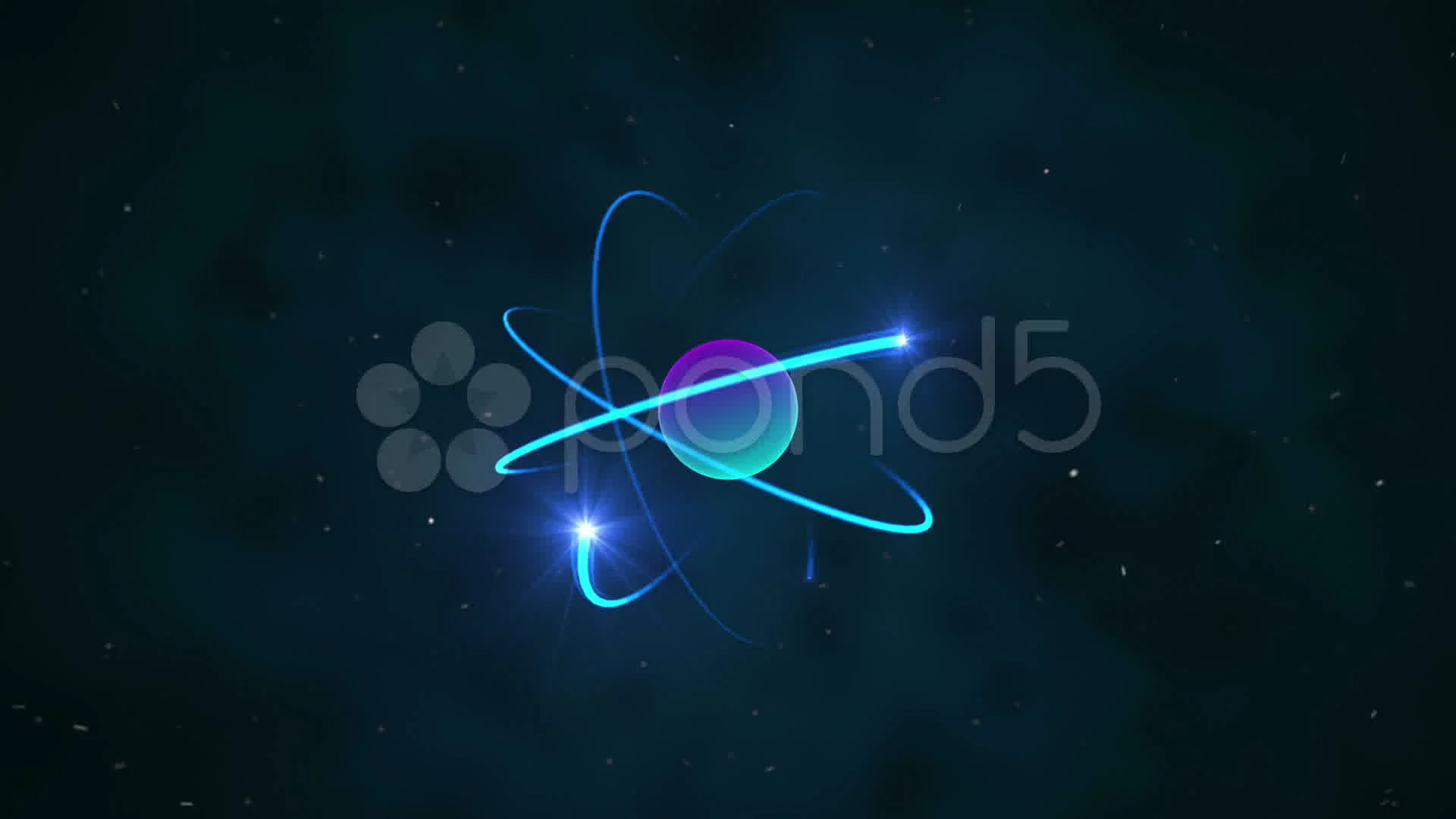 Atom animated motion graphic | Stock Video | Pond5