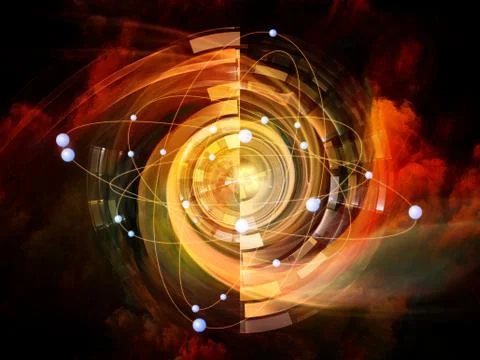 Atom Arrangement Illustrazione stock