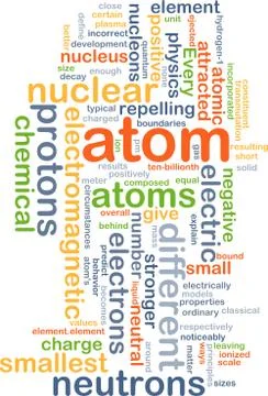 Atom background concept Stock-Illustration
