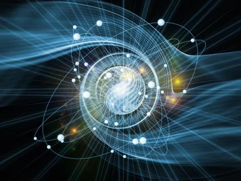 Atom Background 스톡 일러스트