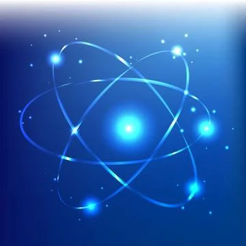 Atom beautiful Stock Illustration