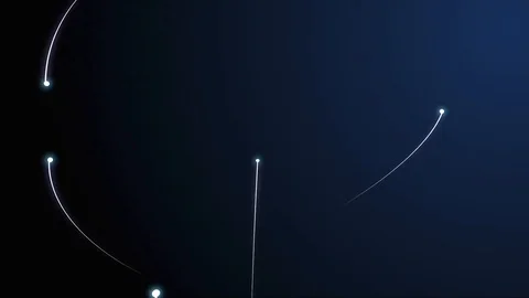 Atom With Black Background Stock Footage 113337971