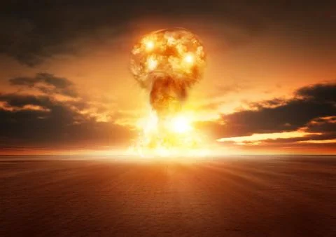 Atom Bomb Explosion Stock Photos
