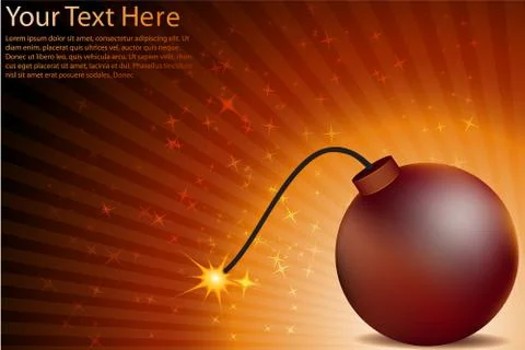 Atom bomb Stock Illustration