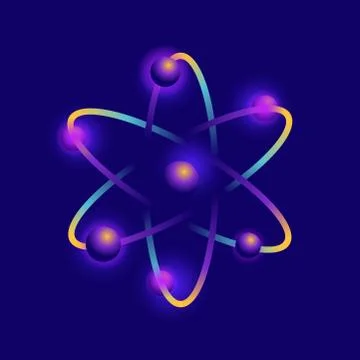 Atom chemistry concept Stock Illustration