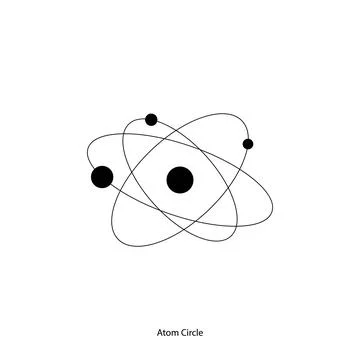 Atom circle logo vector design template Stock Illustration