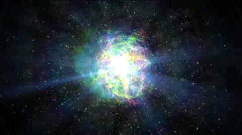 Atom color abstract Stock Footage 64043593