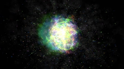 Atom color abstract Stock Footage 64043598