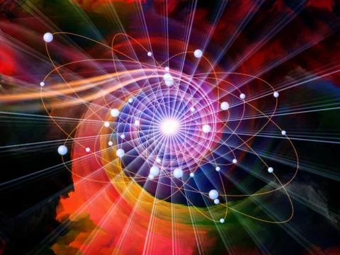 Atom Composition Stock Illustration