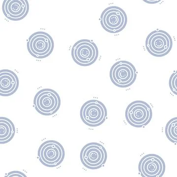 Atom core color icon vector isolated illustration Illustrazione stock