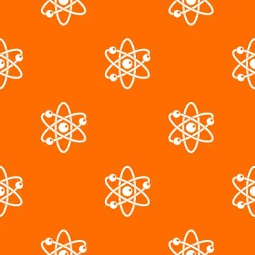 Atom with electrons pattern seamless Stockillustratie