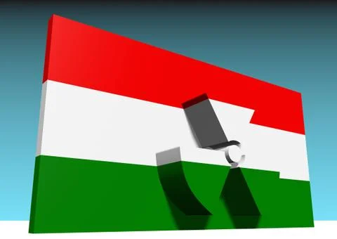 Atom energy of hungary Stock Illustration
