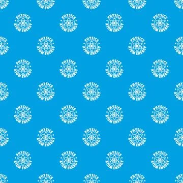 Atom energy pattern vector seamless blue 스톡 일러스트