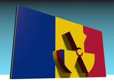 Atom energy of romania Stock Illustration