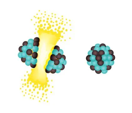 Atom explosion Ilustração Stock