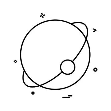 Atom globe icon vector design Stock Illustration