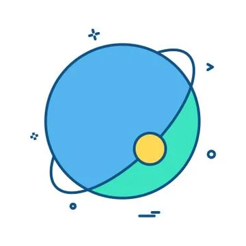 Atom globe icon vector design Illustrazione stock