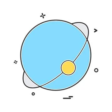 Atom globe icon vector design Stock Illustration