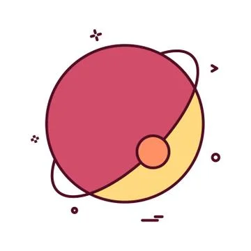 Atom globe icon vector design Stock Illustration