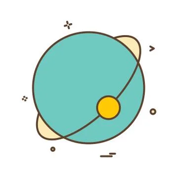 Atom globe icon vector design Stock Illustration