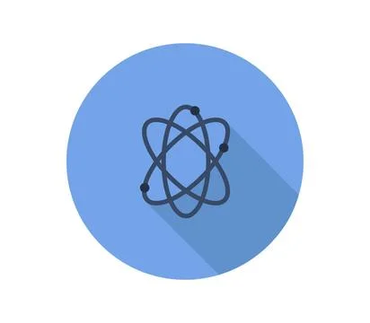 Atom icon illustrated in vector on white background atom icon illustrated ... Stock Photos