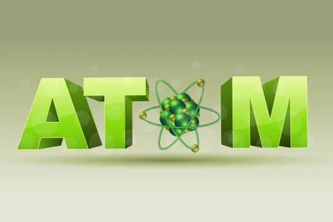 Atom icon Illustrazione stock