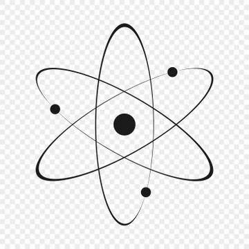 Atom icon Illustrazione stock