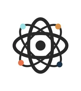 Atom icon Stock Illustration