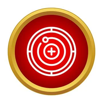 Atom icon representing scientific energy and atomic structure Illustrazione stock