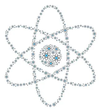 Atom Icon Shape Stock Illustration