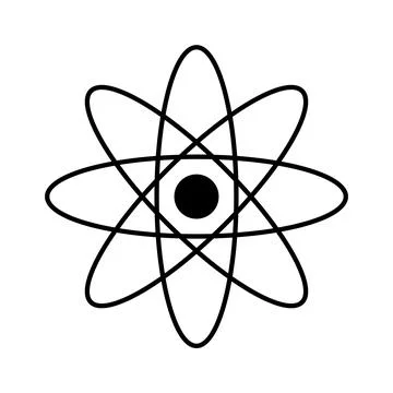 Atom icon sign 스톡 일러스트