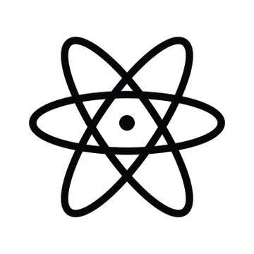Atom icon vector and atom symbols Stock Illustration