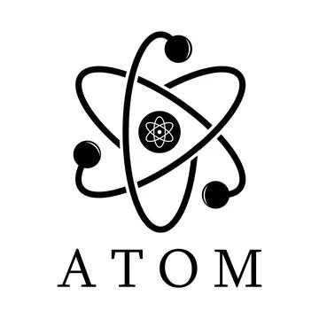 Atom icon vector Stock Illustration